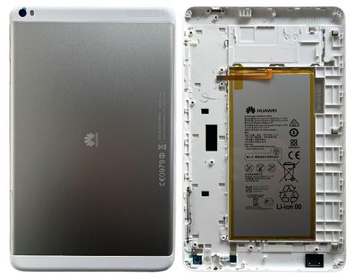Original Huawei MediaPad T1 10" Akkudeckel T1-821W + Akku HB3080G1EBW Silber Neu