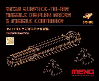 MENG-Model 1:35 SPS-063 9M38 Surface-to-air Missile DisplayRacks & Missile Container