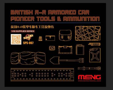 MENG-Model 1:35 SPS-067 British R-R Armored Car Pioneer Tools & Ammunition (RESIN)