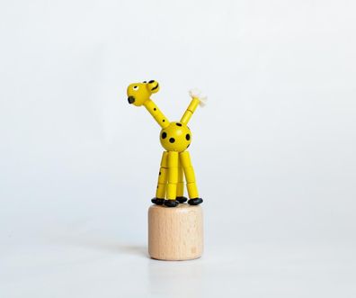 Holzspielzeug Wackelfigur Giraffe Höhe=10cm NEU Spielzeug Wackeln Wackeltier