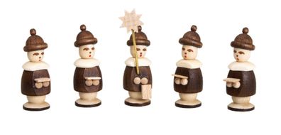Miniaturfiguren Kurrende braun Höhe 2,7 cm NEU Spielzeug Dekoration Holz Spandos