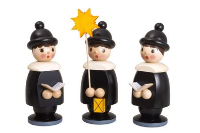 Miniaturfiguren 3 Kurrendefiguren schwarz Höhe 26cm NEU Weihnachten Figuren Kirc