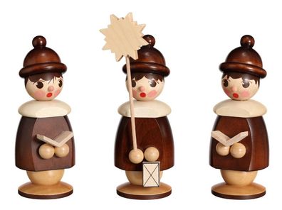 Miniaturfiguren 3 Kurrendefiguren natur Höhe 14,5cm NEU Weihnachten Figuren Kirc