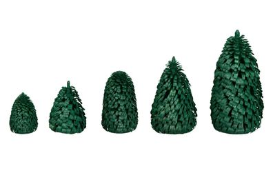 Ringelbaum Winterfichte grün Holzbaum H= 3cm NEU Baum Dekoration Seiffen Erzgeb