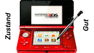 Nintendo 3DS Handheld Metallic Rot Zustand Gut