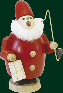 Räucherfigur Weihnachtsmann mit Geschenk Höhe= 16cm NEU Räuchermann Rauchmann Räu