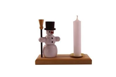 Kerzenhalter Schneemann bunt HxBxT 7,5x10x3,5cm NEU Weihnachten Kerzenschmuck Ti