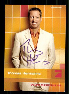 Thomas Hermanns Pro 7 Autogrammkarte Original Signiert # BC 209917