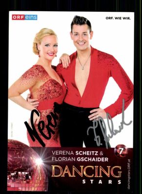 Verena Scheitz und Florian Gschaider Dancing Star Autogrammkarte # BC 209933