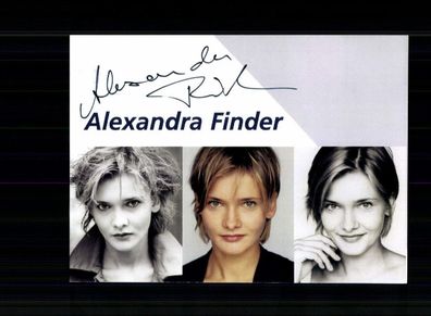 Alexandra Finder Autogrammkarte Original Signiert ## BC 210067