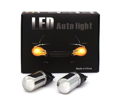 2 Stück 3156 P27W LED 12-24V orange 100% canbus Off-Road