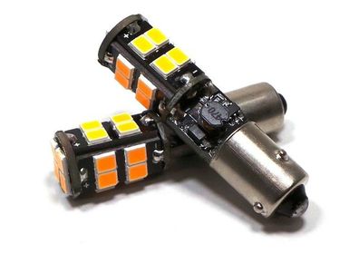 2 Stück BAW9S, HY21W LED-Glühbirne 12V CANBUS orange Off-Road