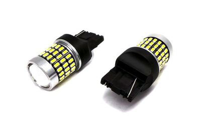 2 Stück 7440, W21W LED-Lampe 12-24V CANBUS 2100lm weiß mit Linse Off-Road