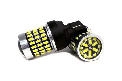 2 Stück 7443, W21/5W LED-Lampe 12-24V CANBUS 2100lm weiß mit Linse Off-Road