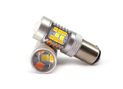 2 Stück BAY15D P21/5W LED-Glühbirne 12-24V 1700lm CANBUS bi-color Off-Road