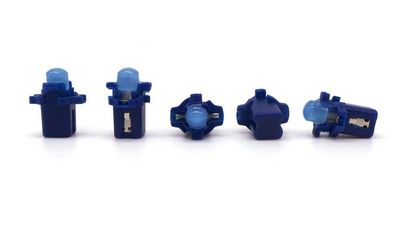 6 Stück LED-Glühbirne 0,25W B8.5 COB 12V Blau Off-Road