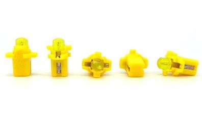 6 Stück LED-Glühbirne 0,25W B8.5 COB 12V Gelb Off-Road