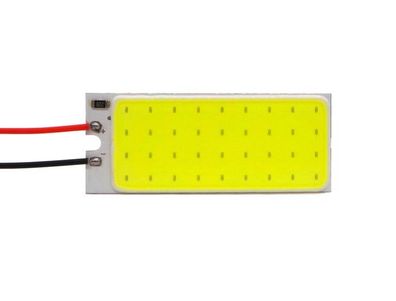 2 Stück 50mmx20mm COB LED-Platte 12V T10, SV8.5, T4W 500lm Off-Road