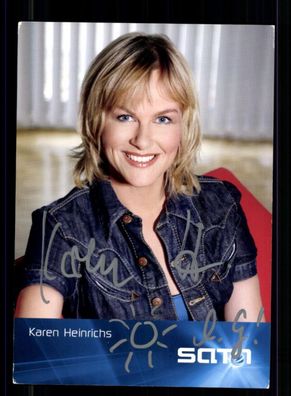 Karen Heinrichs SAT 1 Frühstücksfernsehen Autogrammkarte Original # BC 211126