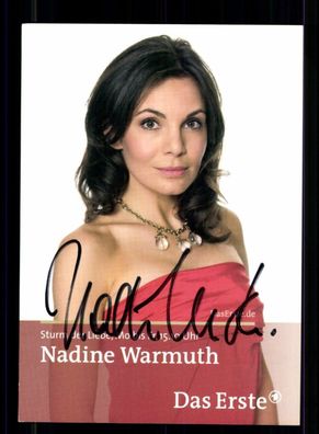 Nadine Warmuth Sturm der Liebe Autogrammkarte Original Signiert # BC 211142