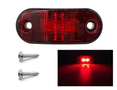 2 Stück Markierungsleuchte 2 LED 12-24V Farben Rot Off-Road