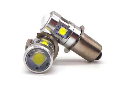 2 Stück LED-Birne PX13.5, P13, P13.5s 6V für Taschenlampen