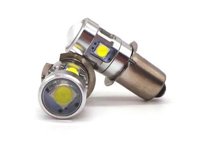 2 Stück LED-Birne PX13.5, P13, P13.5s 10-30V für Taschenlampen Off-Road