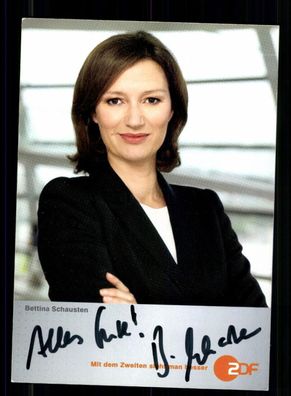 Bettina Schausten ZDF Morgenmagazin Autogrammkarte Original Signiert # BC 211211