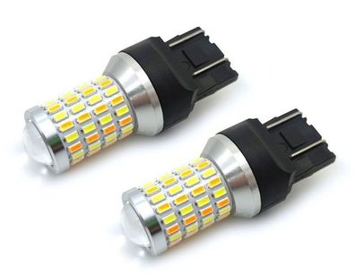 2 Stuck LED-Gluhbirne 7443 12V CANBUS weiss-orange, zweifarbig klein Off-Road