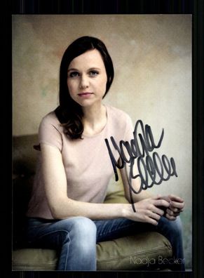 Nadja Becker Autogrammkarte Original Signiert # BC 210194