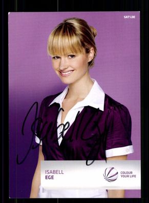 Isabell Ege SAT 1 Autogrammkarte Original Signiert # BC 210814
