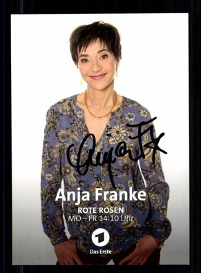 Anja Franke Rote Rosen Autogrammkarte Original Signiert # BC 211004
