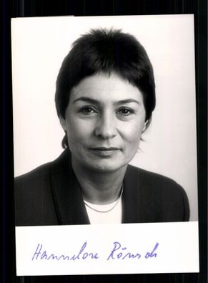 Hannelore Rönsch Familien Ministerin Original Signiert ## BC 209995