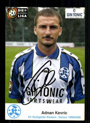 Adnan Kervric Autogrammkarte Stzuttgarter Kickers 1999-00 Original Signiert