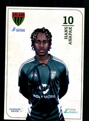 Hans Anapak Autogrammkarte FC Schweinfurt 05 2023-24 Original Signiert
