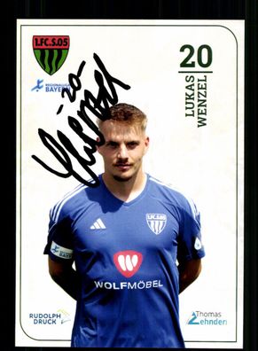 Lukas Wenzel Autogrammkarte FC Schweinfurt 05 2023-24 Original Signiert