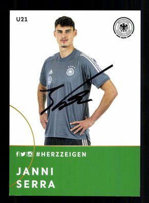 Janni Serra DFB Autogrammkarte U 21 2019 Original Signiert