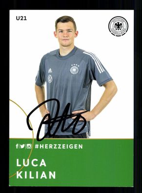 Luca Kilian DFB Autogrammkarte U 21 2019 Original Signiert