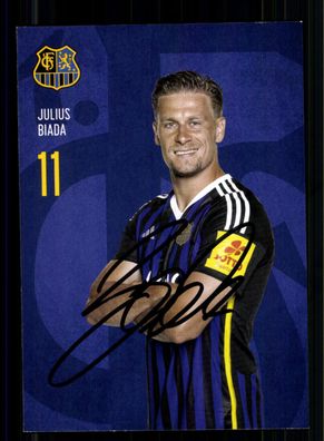 Julius Biada Autogrammkarte 1 FC Saarbrücken 2023-24 Original Signiert