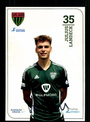 Julius Landeck Autogrammkarte FC Schweinfurt 05 2023-24 Original Signiert