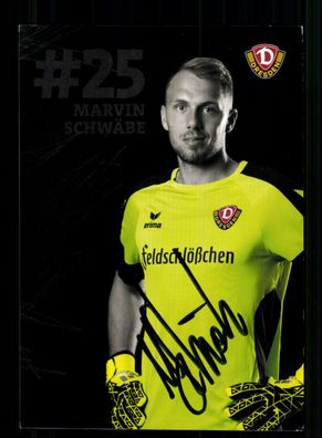 Marvin Schwäbe Autogrammkarte Dynamo Dresden 2016-17 Original Signiert