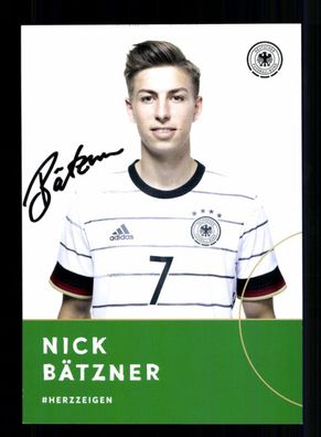 Nick Bätzner DFB Autogrammkarte U 21 2021 Original Signiert
