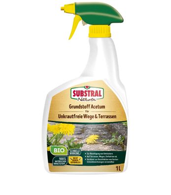 Substral® Naturen® Grundstoff Acetum Unkrautbeseitigung BIO, 1 Liter Sprühflasche