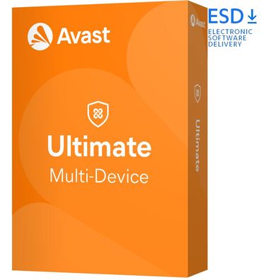 Avast Ultimate|5 oder 10 Geräte|1, 2 oder 3 Jahre stets aktuell|kein ABO|Download|ESD