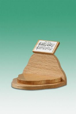 Holzfigur Notenpult natur Höhe 6,5cm NEU Holzengel Instrument Seiffen Erzgebirge