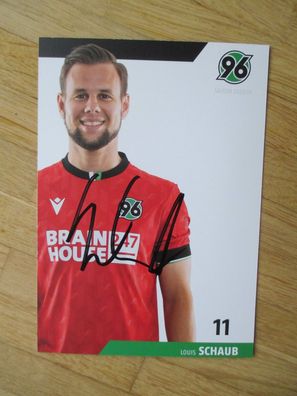 Hannover 96 Saison 23/24 Louis Schaub - handsigniertes Autogramm!!!