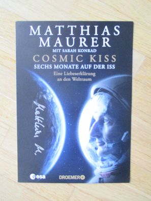 ESA Astronaut Matthias Maurer - handsigniertes Autogramm!!!