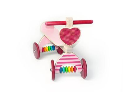 Holzspielzeug Rutscher mit Herz rosa BxLxH 410x190x340mm NEU Holzrutscher