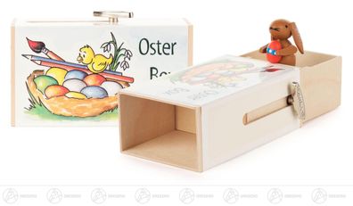 Musikdose Musikdose \"Oster-Box\" mit Hase H=ca 6 cm NEU Erzgebirge Spieldose