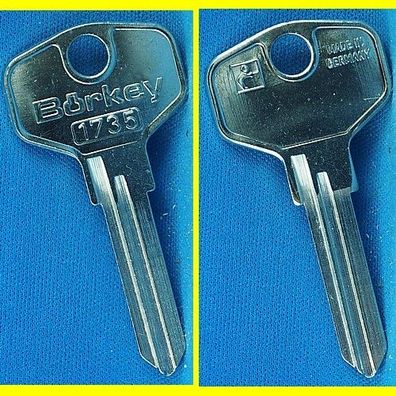 Schlüsselrohling Börkey 1735 für versch. Burgwächter Hebelzylinder ZS 85/86 + TMS 500